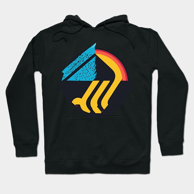 an athletic-inspired t-shirt design Hoodie by goingplaces